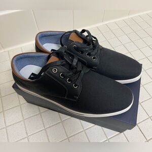 Bruno Marc Black Canvas Men's Shoes